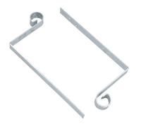 Scrolled Hip Iron 300mm x 150mm Galvanized Bracket Slate Roof Tile 3mm 2PK