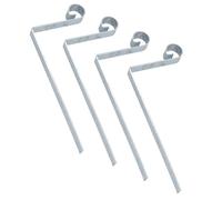 Scrolled Hip Iron 300mm x 150mm Galvanized Bracket Slate Roof Tile 3mm 4PK