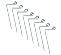 Scrolled Hip Iron 300mm x 150mm Galvanized Bracket Slate Roof Tile 3mm 8PK