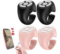 Scrolling Ring - 1/2/4pc TIK-Tok Wireless Finger Scroller | Blue-tooth Finger Ring Page Turning Remote Control | Ring Design Fingertip Scrolling Clicker Control Volume And Interface For Home