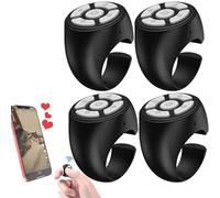 Scrolling Ring - 1/2/4pc TIK-Tok Wireless Finger Scroller | Blue-tooth Finger Ring Page Turning Remote Control | Ring Design Fingertip Scrolling Clicker Control Volume And Interface For Home