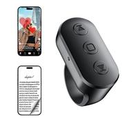 Scrolling Ring Remote for TikTok YouTube Instagram Shorts Video, Scroller Page Turner Clicker for Kindle APP Compatible with iPhone iPad Android Phone, Remote Shutter Control for Phone Camera