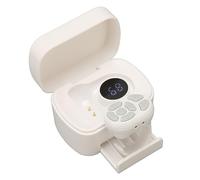 Scrolling Ring with Charging Case, Wireless Remote Control for App Page Turning, Bluetooth Camera Video Recording Remote, 120H Playtime (White)