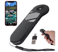 Scrolling with Touchpad for Tiktok, 4in1 3-Mode Portable Handheld Bluetooth5.3+2.4G+USB-C Mini Wireless Mouse with Remote Control,Air Finger Scroller Page Controller for Phone/i-Pad/Mac/PC/App/Camera