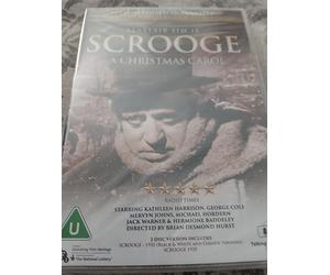 Scrooge A Christmas Carol DVD 2 Disc Set Alistair Sim 1951 version Colour and Black and White / Scrooge 1935 Seymour Hicks Black and White