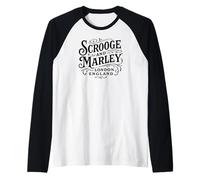 Scrooge and Marley London, England Black Print Raglan Baseball Tee