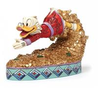 Scrooge McDuck Diving Into Treasure Disney Traditions Enesco Figurine