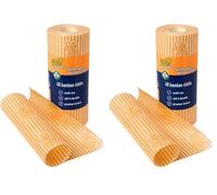 Scrub Basics All Purpose Bamboo Cloths, 1 Roll with 40 Sheets - Multi-Use Absorbent Cleaning Cloths on a Roll, Soft Textured for Kitchen, Bathroom & Home - Durable Cleaning Supplies (Pack of 2)