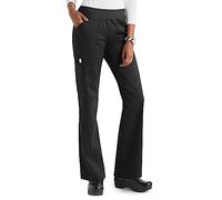Scrub Bottoms Knit Waist Cargo Pants SKR110- Black, XXS, Petite