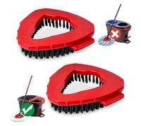 Scrub Brush Mop Head for Vlieda EasyWring 1 Tank System, Hard Bristle Cleaning Brush for Bathroom Garage Kitchen Wall