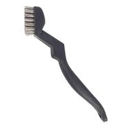 Scrub Brushes - Metal Bristle Brush | Steel Wool Small Brush With Tail Hook | Rust Removal And Decontamination Curved Bristle Toothbrush For Cleaning - Mini Twisted Brushes, Soft Grip
