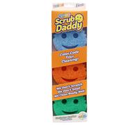 Scrub Daddy Colors Kitchen Sponges Dish Sponges for Washing Up Texture Changing Washing Up Sponge Non Scratch Dish Scrubber Odour Resistant Bathr