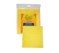 Scrub Daddy Damp Duster Towel, Multipurpose Dusters for Cleaning - Wooden & Venetian Blind Cleaner Tool, Wet Dust Sponge for Skirting Board, Radiator, Blinds & Mirrors, Home Cleaning Products, Yellow