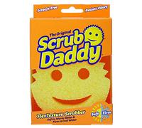 Scrub Daddy Multi Purpose Dual Texture Sponge and Abrasive Scrubber - For Use with Warm or Cold Water