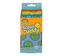 Scrub Daddy Scour Pads - Scour Daddy - Multi-Surface Scouring Pad, Absorbent, Durable, FlexTexture Sponge, Soft in Warm Water, Firm in Cold, Scratch
