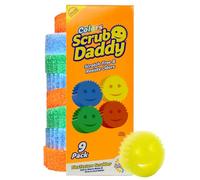 Scrub Daddy Scratch-Free Multipurpose Kitchen Sponges - Bulk Dish Sponges for Kitchen, Bathroom, Household Cleaning & More - Made with BPA-Free Polymer Foam (9 Count)