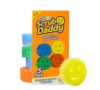 Scrub Daddy Scratch-Free Multipurpose Kitchen Sponges - Bulk Dish Sponges for Kitchen, Bathroom, Household Cleaning & More - Made with BPA-Free Polymer Foam (5 Count)