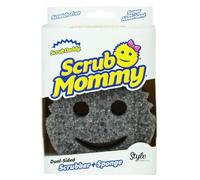Scrub Daddy Scrub Mommy Washing Up Sponge - Dual Sided Scrubbing Non Scratch Scourers, Smiley Face Sponges for Cleaning Kitchen & Bathroom, Dish Scrubber, FlexTexture Home Products, Style Single Pack