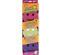 Scrub Mommy - Dual Sided Sponge with Soft Absorbent and Scratch-Free Scrubbing Sides - 3 Count
