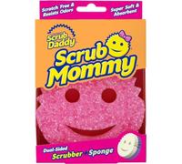 Scrub Daddy Scrub Mommy Scouring Pad, Scourer Sponge, Kitchen Cleaning Products Agent with Texture Change, Scratch-Free Smiley Washing Up Sponge, Odour Resistant Sponges, Dish Sponge