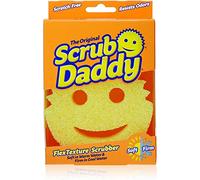 Scrub Daddy Smiley Scratch Free Scrubber As Seen On Shark Tank-1 Pack, Vinyl, Yellow with Smiling Face Design, 1 Count (Pack of 1)