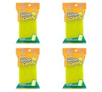 Scrub Daddy Sponge Daddy Essentials, Dual Sided Sponge Scrubber, Dish Sponges for Washing up, Non Scratch Scourers for Cleaning Dishes, Bathroom Scrubbing Tool, Assorted Kitchen Sponges Multipack
