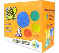 Scrub Daddy Sponge Set - Variety Colors - Scratch-Free Multipurpose Dish Sponge - BPA Free & Made with Polymer Foam - Stain, Mold & Odor Resistant Kitchen Sponge (8 Count)