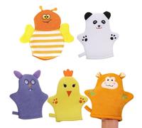 Scrub Gloves 5 Pieces 3D Foaming Net Fruit Shape Ergonomic Tool