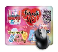 Scrub Life Funny Mouse Pad, Funny Scrub Life Gift, Offices Work Mouse Pad For Operating Room Surgeons Anesthesiologist Nurses Rn Md, Graduation Gift For Scrub Life Tech 7.9X9.4 Inch