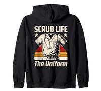 Scrub Life The Uniform Nurse Medical Zip Hoodie