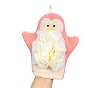 Scrub Mitt - Double Sided Body Wash Gloves, Bathing Mitt for Gentle Skin Cleansing and Rich Lather | Durable Shower Puff Loofah Sponge Foaming Towel, Soft Body Exfoliator for Men Women Kid
