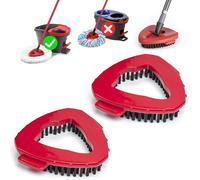 Scrub Mop Head,Floor Scrubbing Brush,Spin Mop Head Replacement for Vileda EasyWring 1 Tank System,Spin Mop Scrubber Head for Bathroom Kitchen Wall