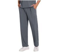 Scrub Pant for Men Uk Medical Uniforms Hospital Doctors Lightweight Trousers with Pockets Moisture Wicking Bottoms Slim Fit Stretch Jogger Solid Color Wrinkle-Resistant, Nurse Healthcare Work
