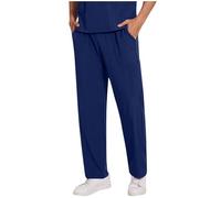 Scrub Pant for Men UK Medical Uniforms Hospital Doctors Lightweight Trousers with Pockets Moisture Wicking Bottoms Slim Fit Stretch Jogger Solid Color Wrinkle-Resistant, Nurse Healthcare Work
