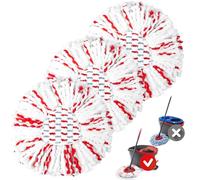 Scrub Spin Mop Replacement Heads for Vileda EasyWring 1-Tank, 3-Pack