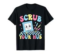 Scrub Your Retro Nurse Hub Peds ER ICU RN Clinical Preceptor T-Shirt