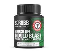 SCRUBB Brush-On Mould Remover Gel 250ml - Powerful Black Mould Cleaner with Applicator Brush for Bathroom, Shower Seals, Tile Grout & Damp Areas