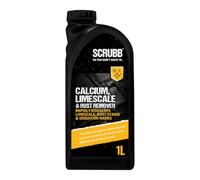 SCRUBB Calcium, Limescale & Rust Remover, Rust Stain Remover, Oxidation Mark Remover, Limescale Dissolver, Metal Brightener, Multi-Purpose, Rust Inhibitor, 1Ltr