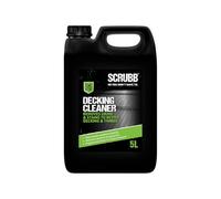 SCRUBB Decking Cleaner, Timber Revival, Decking Revival, Stain Removal, Grime & Grease Removal, Treatment Preparation, Powerful Detergent, 5Ltr