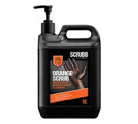 SCRUBB Orange Scrub Heavy Duty Beaded Hand Cleaner, Deep Cleaning Action with Scrubbing Agents, 5L Pump Top