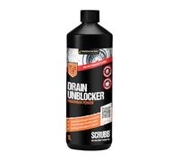 SCRUBB Sink & Drain Unblocker Liquid, Maximum Power, Industrial Strength Formulation, 1L