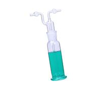 Scrubber Bottle Teaching Equipment with Double Bulb Porous Structure for Physics and Chemistry Experiments Efficient Filtration Bottle