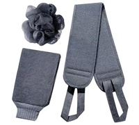 Scrubber For Body Washer, 3 Bathing Bath Towel Scurpor Shower | Bath Gloves, Tighten Back Bath Towel, Double Sided Shower Accessories For Body, The V