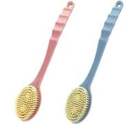 Scrubber for Shower, Long Handle Bath Body Back Shower Brush