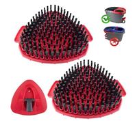 Scrubber Mop Head for Ocedar, Scrub Brush Scrubber Head Compatible for O Cedar Easywring 1-Tank System, 2 Pcs Mop Brush Spin Mop Scrub Brush Head with 1 Mop Base for Bathroom Kitchen Tub and Tile