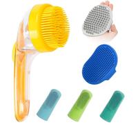 Scrubber - Pet Washing Machine | Puppy Groom Brush - Gentle, Flexible Bristle Technology, Ergonomic Grip Comfort System, Bathing, Massage and Washing Pets