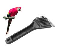 Scrubbing Rod - Extra Tough Steel Bristle, Extended Handle, Bird Feeder Washing Stick | Portable Bird Supply Brush, Multi-Use Cage Cleaning Device, Faeces Removal Tool