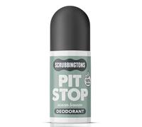 Scrubbingtons Pit Stop 98% Natural Deodorant For Women, Men, Roll On For Sensitive Skin Made in UK. Paediatrician approved, Aluminium & Alcohol Free, Vegan & CrueltY Free, Ocean Breeze 75ml