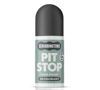 Scrubbingtons Pit Stop 98% Natural Deodorant Unisex, Ocean Breeze 75ml in White Scrubbingtons White 75ml