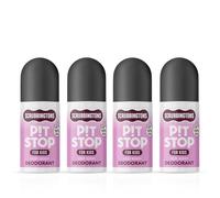 Scrubbingtons Pit Stop Kid’s Deodorant, Children’s Roll-On Deodorant with Gentle Formulation, Aluminium and Alcohol Free, Very Berry Scent - 75ml Quad Pack